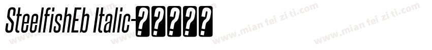 SteelfishEb Italic字体转换
